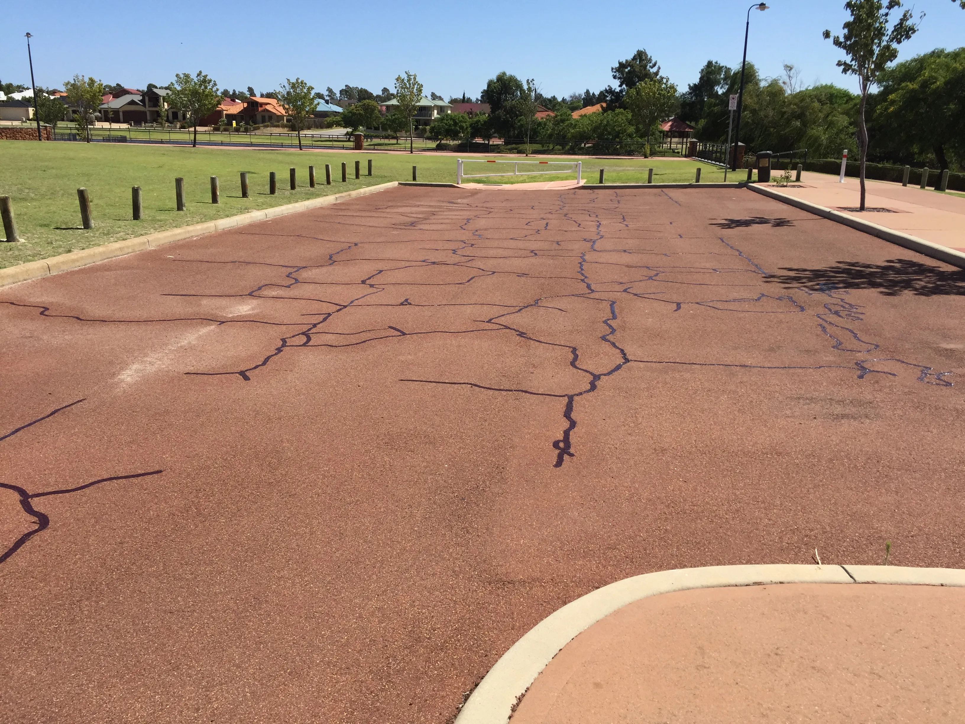 Car park crack sealing project by Pro Crack Seal