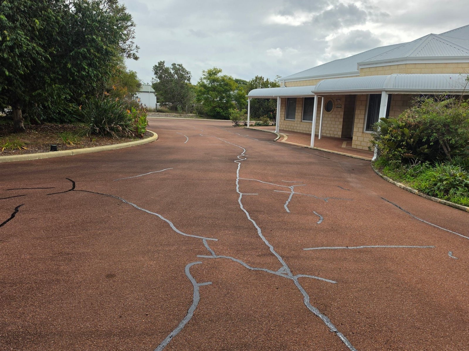 Private driveway crack sealing by Pro Crack Seal